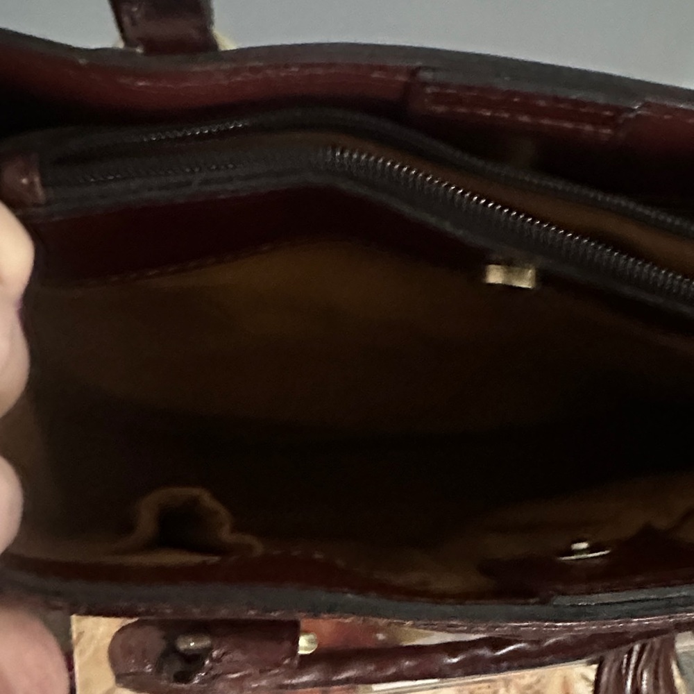 Patricia Nash Deep Brown Tooled Tote - Picture 7 of 7